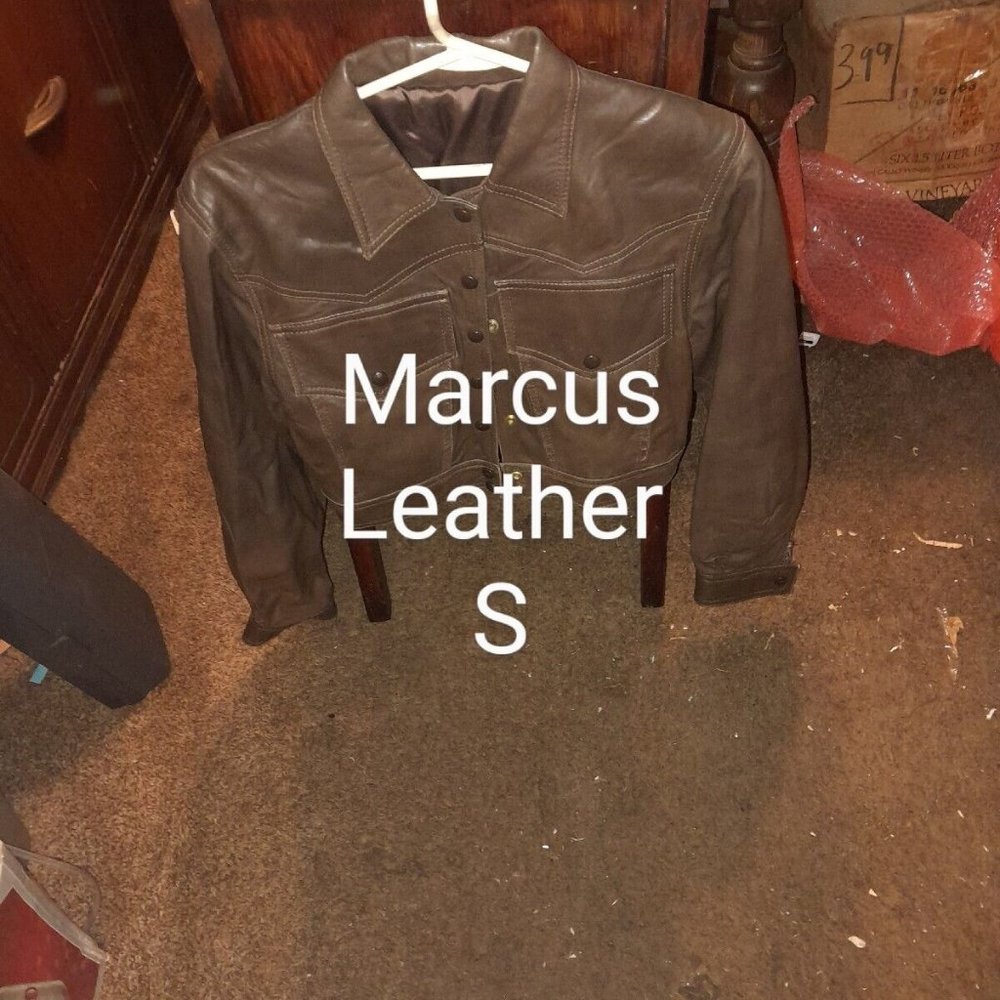 Nieman Marcus Exclusive Womens Leather Jacket Size Small